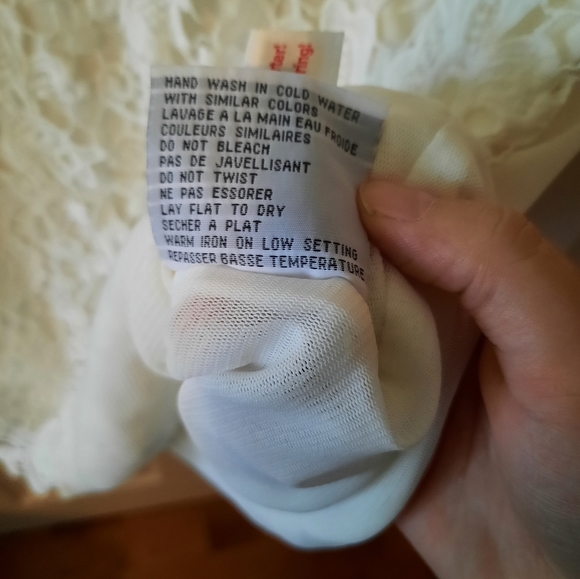 Ness Size 1X White Lace Tank Top - Picture 8 of 9